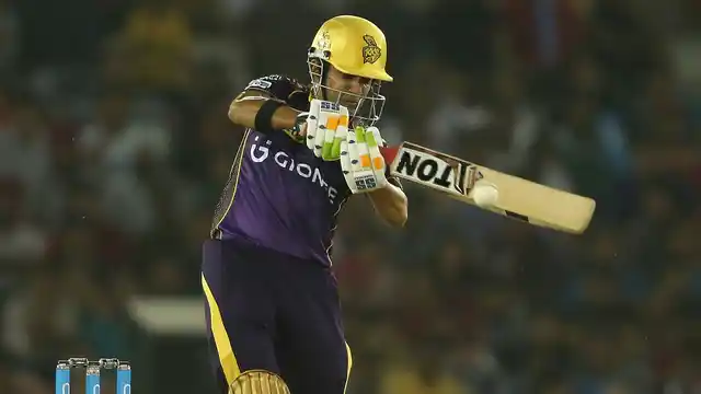 Gautam Gambhir in action against KXIP (Photo: BCCI)
