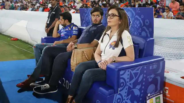 Owner of Mumbai Indians, Nita Ambani is always there to cheer to her team alongside her son Anant Ambani. (Photo: BCCI)