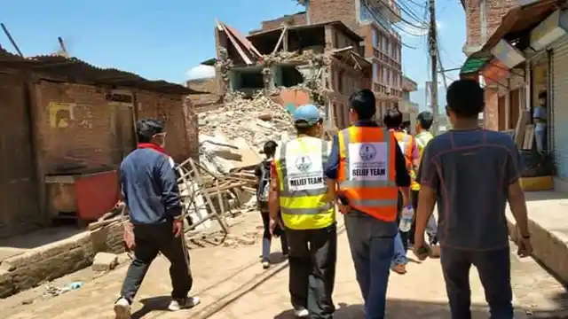 File photo of rescue work in Nepal. (Photo courtesy: Shivani Chemjong/ <b>The Quint</b>)