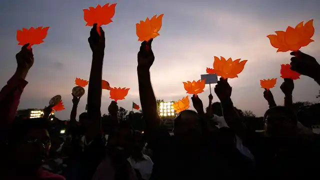 File photo of BJP victorious. (Photo: Reuters)