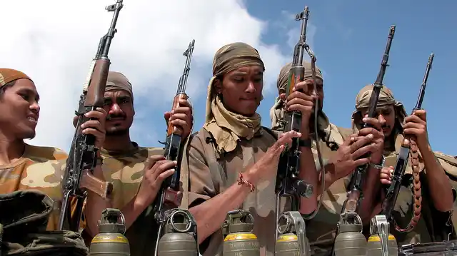 File photo of Lashkar-e-Taiba militants.