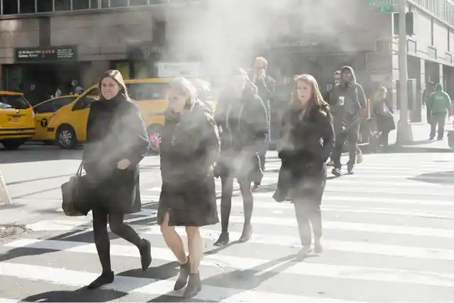 Women make their way through the early-morning rush hour in the USA’s most populous city New York. Women, on average, are paid 24 percent less than men globally for the same work. They also spend more than twice as much time on unpaid care and domestic work as men. (Photo Courtesy: UN Women/Ryan Brown)