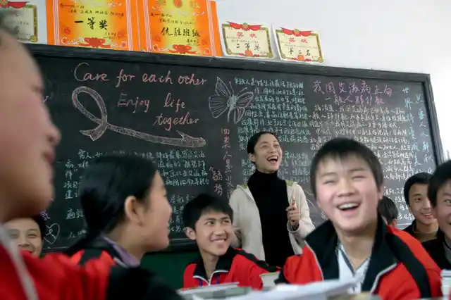 In China, an instructor engages her students while raising awareness on HIV and AIDS to an important demographic – youth. Such education is critical to curbing infection rates. Globally, almost 1,000 young women are newly infected with HIV every day. Yet, only 21 percent of female adolescents aged 15-19 have comprehensive knowledge of HIV. (Photo Courtesy: UNAIDS)