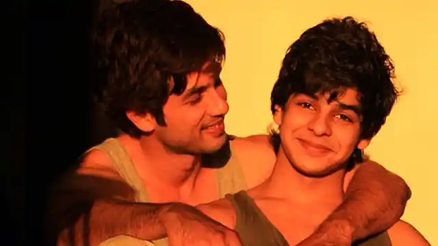 Shahid Kapoor with little brother Ishaan Khatter