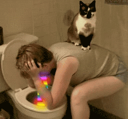 This ain’t cool! Consult a doc immediately. (Photo courtesy: Tumblr/GifArt)