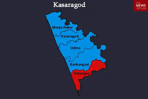 Most people who have gone missing and are feared to have joined ISIS belong to areas around Kasargod and Palakkad in Kerala (Photo Courtesy: Map by <i>The News Minute</i>)