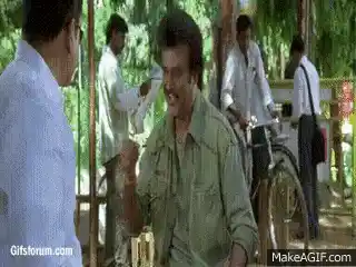 Born into a Marathi family, Rajinikanth worked as bus conductor in Bengaluru before becoming a Tamil super star (Photo Courtesy: <a href="http://gifsforum.com">gifsforum.com</a>)