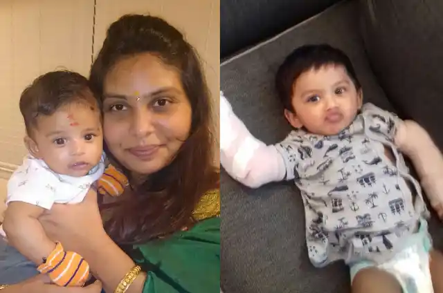 Manisha with her son Ibhan a few months ago; Ibhan in the hospital now. (Photo courtesy: Praful Vhatkar)