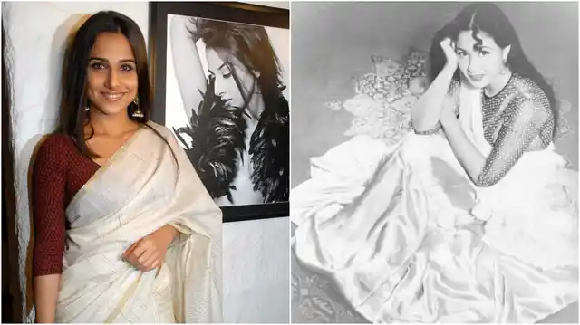 Vidya Balan (left), Madhubala (Photo Courtesy: Pinterest.com)