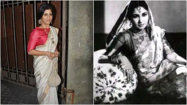 Konkana Sen Sharma (left), Right-Meena Kumari (Photo Courtesy: Pinterest.com)