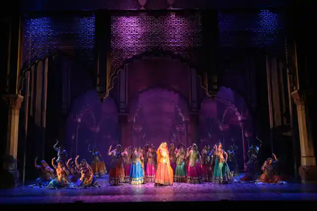It’s the little things: the details in each lehenga-choli and the shades of purple and blues in the<i> jaali</i>-work. (Photo courtesy: NCPA)