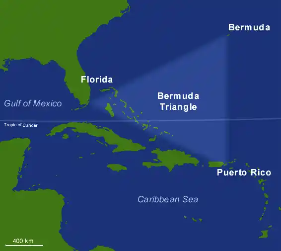 The Bermuda Triangle. (Photo Courtesy: Wikipedia)