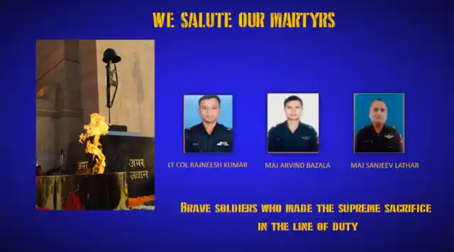 The three martyrs of the Sukna incident. (Photo Courtesy: Twitter/<a href="https://twitter.com/adgpi">@<b>adgpi</b></a>)