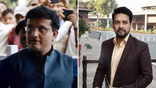 File photo of Sourav Ganguly and Anurag Thakur. 