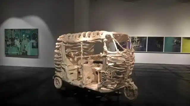 Jitish’s wide-ranging oeuvre is not represented here as well as it should have been. (Photo Courtesy: Sahar Zaman)