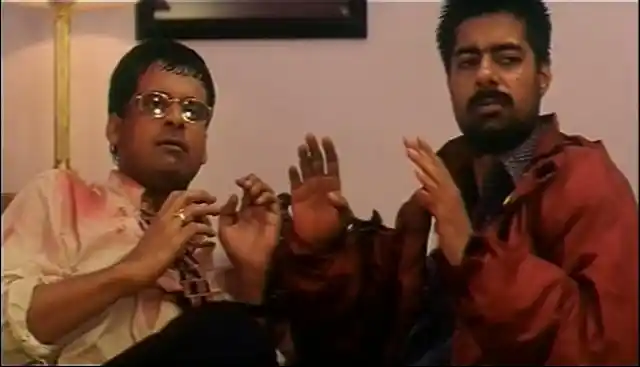 Manoj Bajpayee and Sushant Singh in a still from <i>Kaun?</i>.
