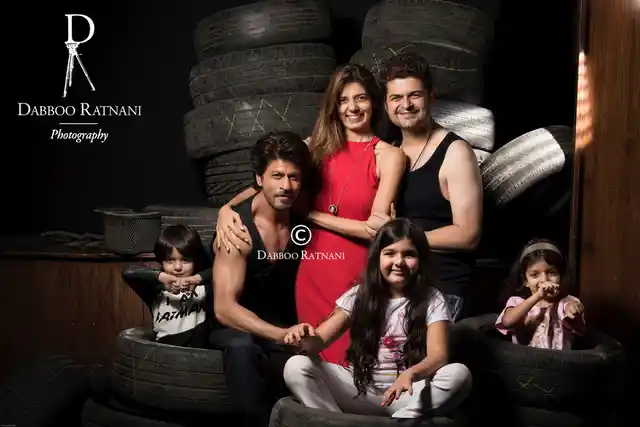 Shah Rukh Khan featuring the Ratnani family. (Photo Courtesy: Dabboo Ratnani)