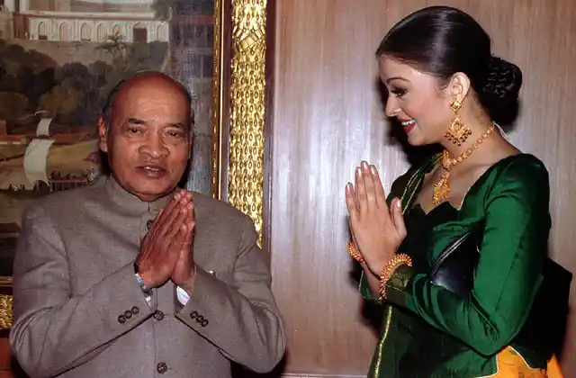 Then Prime
Minister PV Narasimha Rao with Aishwarya Rai after she won the Miss World pageant in 1994. (Picture: Reuters)