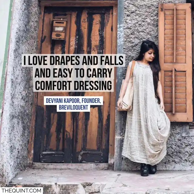 Anti-fit and shapeless outfits are on the rise. Here, blogger Devyani Kapoor is featured wearing an anti-fit tunic (Photo Courtesy: Ankit Mathur and Darshana Banthia )