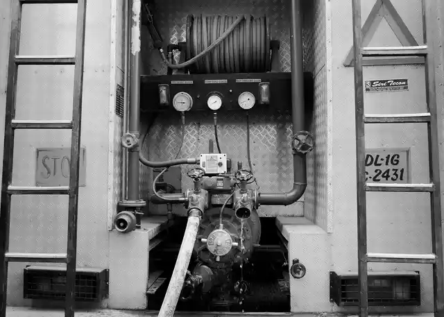 A firetruck on a site. (Photo courtesy: Sameer Khan)
