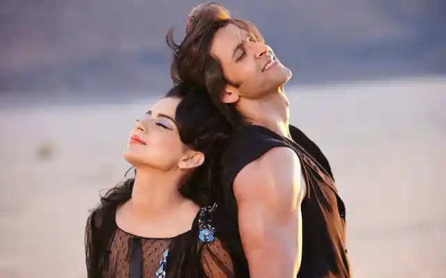 Kangana with Hrithik in <i>Krrish</i>. (Photo courtesy: Twitter)