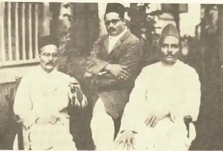(From left) VD Savarkar, Narayanrao Savarkar and Babarao Savarkar. (Photo Courtesy: <a href="http://www.savarkar.org/en/gallery">Savarkar.org)</a>