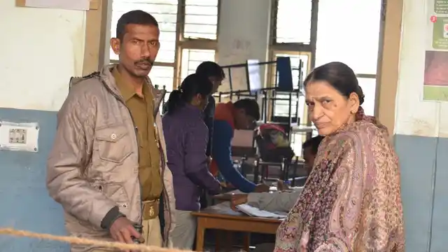 People at a polling centre to cast their vote in the first phase of the Uttar Pradesh Assembly elections in Noida on 11 February 2017. (Photo: IANS)