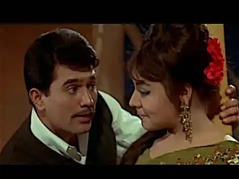 Farida Jalal with Rajesh Khanna.