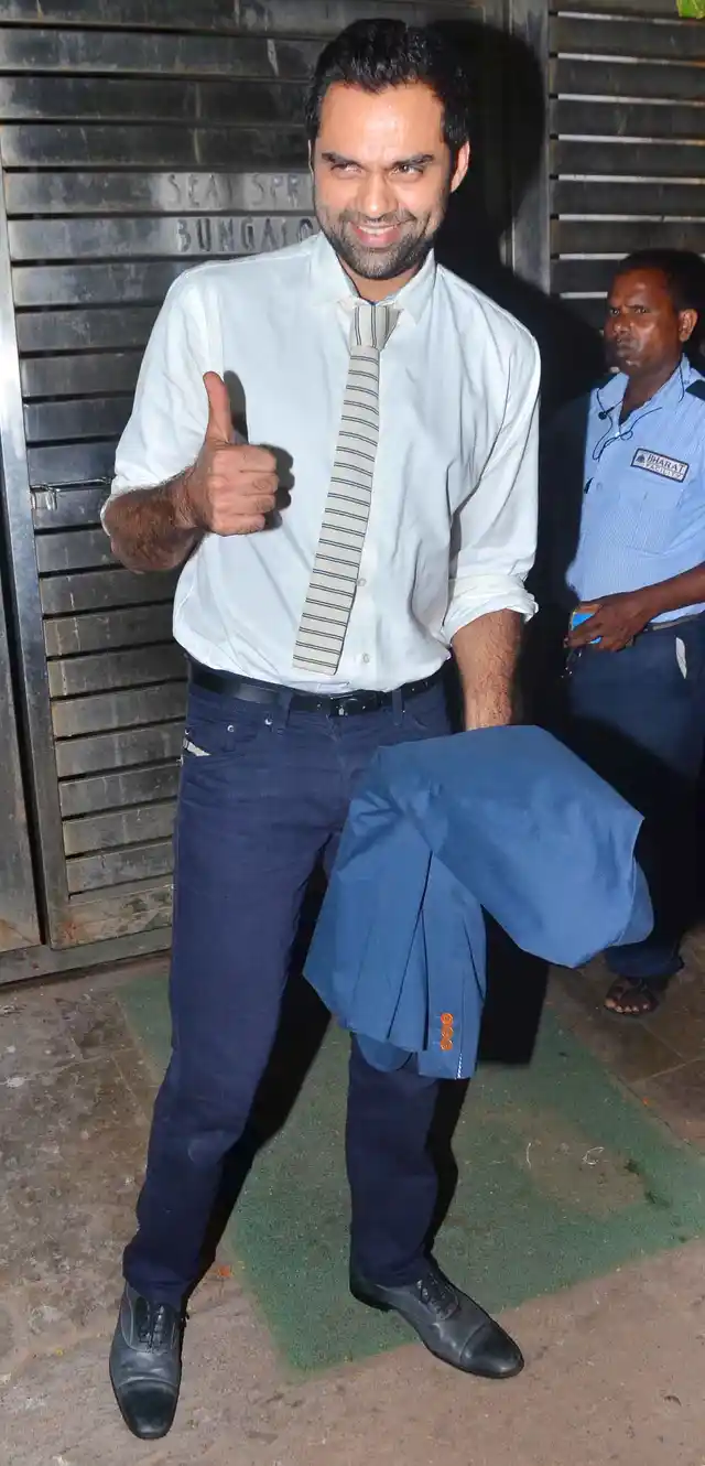 While every body is in causal summer wear Abhay Deol opted for formals.(Photo: Yogen Shah)