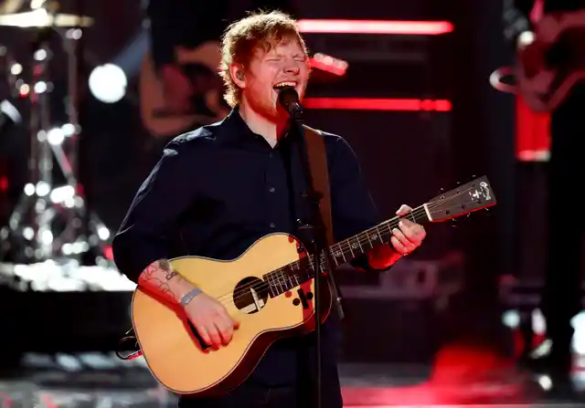 Ed Sheeran during a performance. (Photo: Reuters)