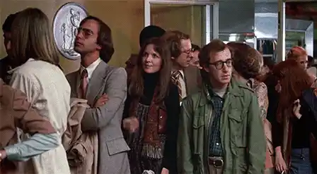 (Photo Courtesy:<a href="http://haidaspicciare.tumblr.com/post/153770612761/woody-allen-annie-hall-1977"> Tumblr</a>) 