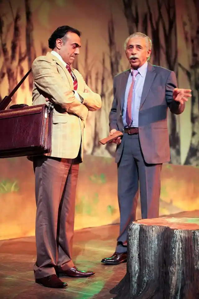 A moment from the play. <a href="https://www.facebook.com/pg/MotleyTheater/photos/?ref=page_internal">(Photo courtesy: Facebook/ Motley)</a>