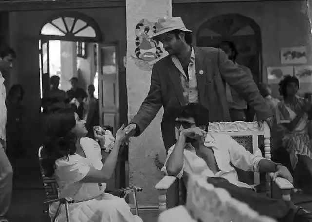 Sridevi, Anil Kapoor and Shekhar Kapur behind the scenes of <i>Mr. India. </i>(Photo courtesy: <i>Mr. India</i> Team)