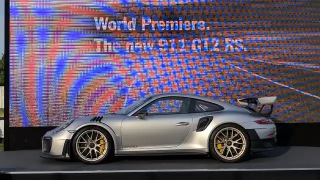 Porsche 911 GT2 RS unveiled at the Goodwood. 