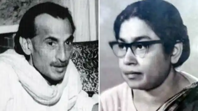 Acharya Kripalani and Sucheta Kripalani. 