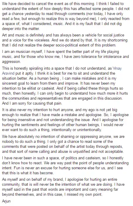 Second clarification by Arjun Gupta. (Photo Courtesy: Facebook Screengrab /<a href="https://www.facebook.com/arjun.s.gupta"> Arjun Sagar Gupta</a>)