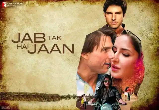 Tom Cruise courting Anushka and Katrina in <i>Jab Tak Hai Jaan.</i>