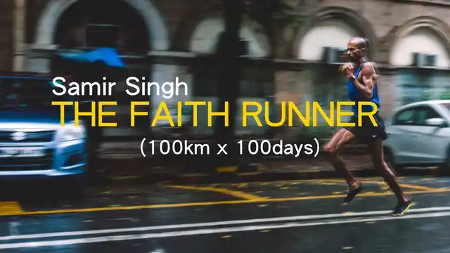Samir Singh running for long hours to achieve his 10,000*100 target