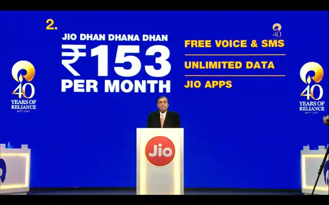 New data plans for Jio feature phone users.