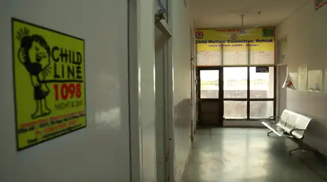 Currently, Maya continues to live in the Child Care Institute (CCI) where she was sent by the CWC. Above, the corridor leading to the CCI.