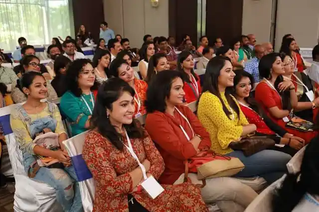 Malayalam actresses at the AMMA meeting.