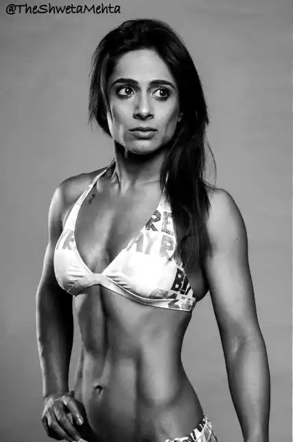 Shweta Mehta, standing determined. 