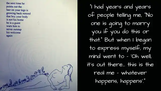 A page from <i>milk and honey</i>.