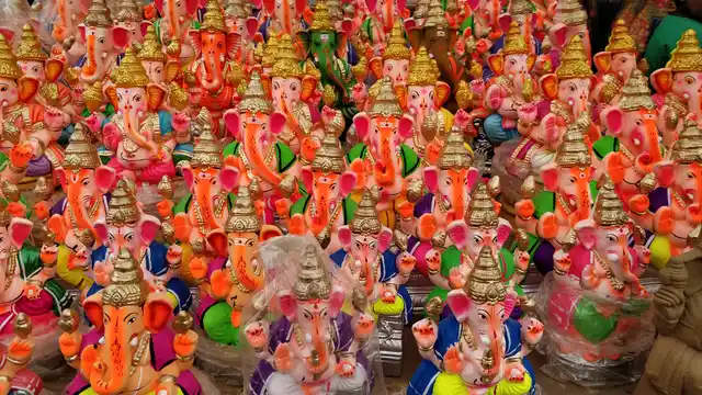 More clay idols have been immersed this year. 