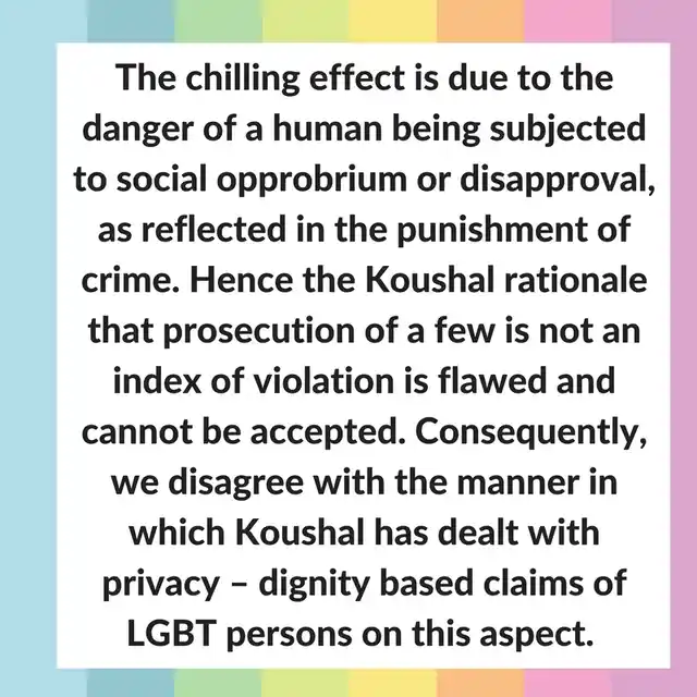 Extract from Justice Chandrachud’s observation