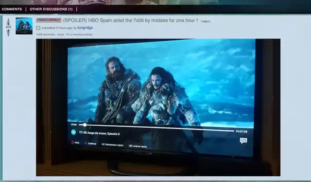 The Reddit thread that claims HBO Spain played out <i>GoT</i> episode 6 of season 7.