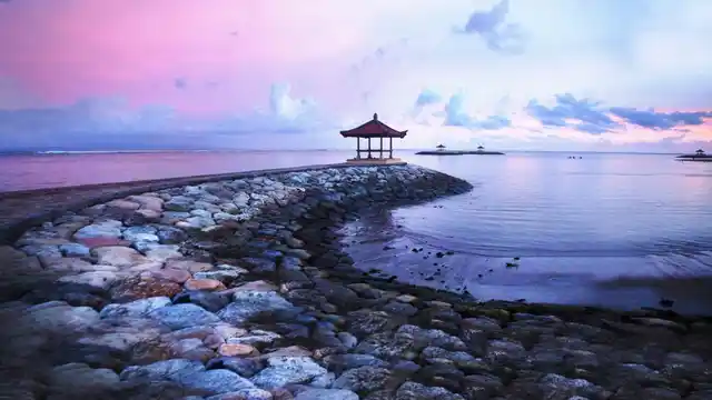 Sunset in Bali. 