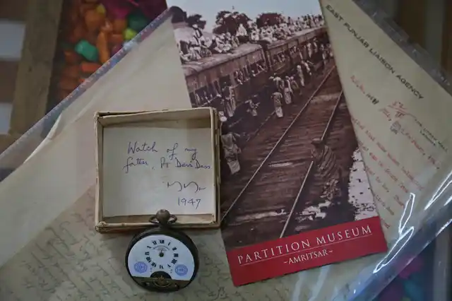 An antique pocket watch that belonged to someone killed in mob violence in Pakistan.
