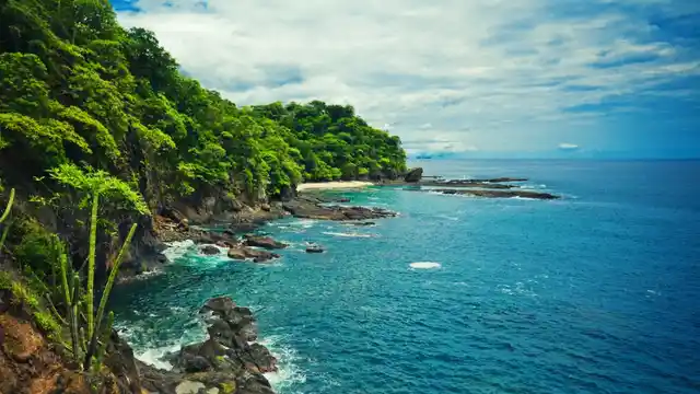 Costa Rica coast line. 