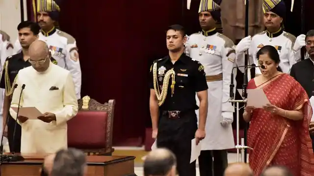 Nirmala Sitharaman being sworn-in as defence minister. Image used for representational purposes.